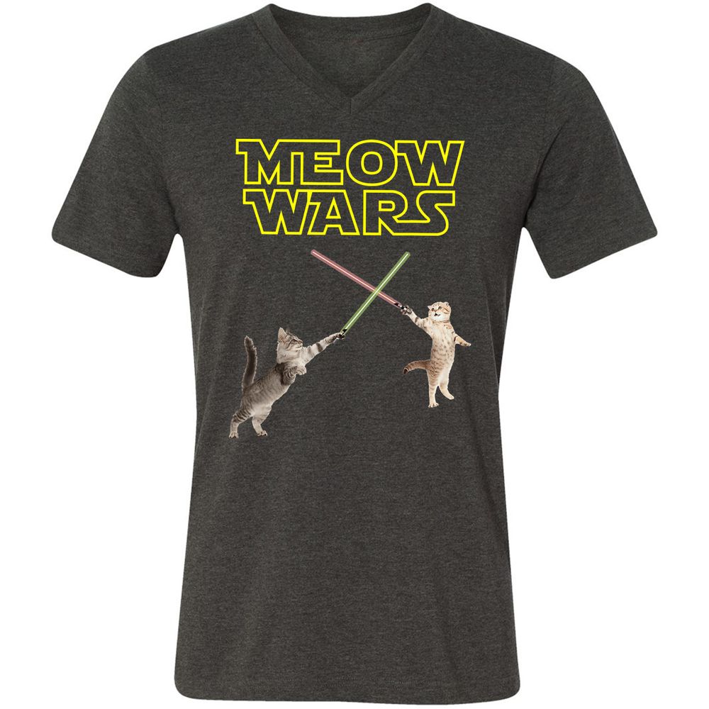 Unisex V-Neck T-Shirt - LFZZ339A - Dark Grey Heather - 8