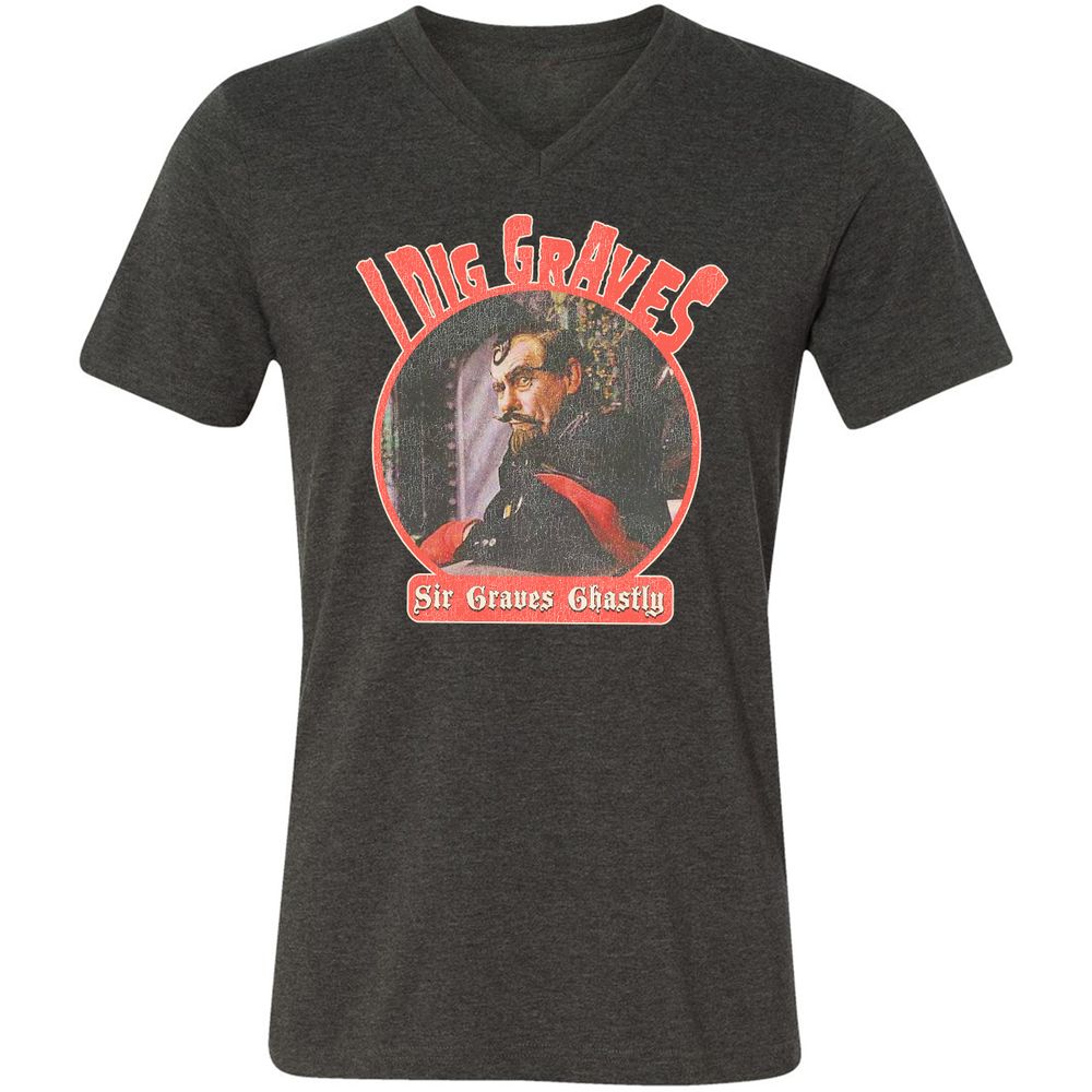 Unisex V-Neck T-Shirt - EBP7BS3U - Dark Grey Heather - 8