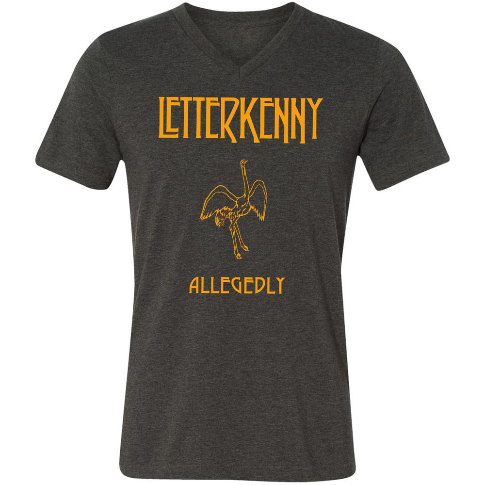 Unisex V-Neck T-Shirt - 6164ZZED - Dark Grey Heather - 8