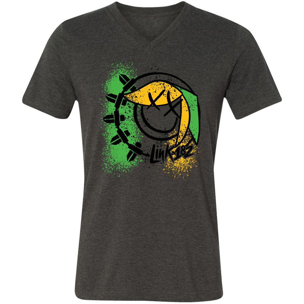 Unisex V-Neck T-Shirt - MLJNNR36 - Dark Grey Heather - 8