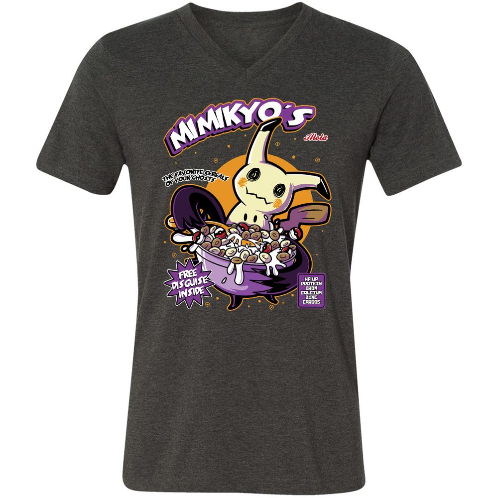 Unisex V-Neck T-Shirt - 7EQ8M8RD - Dark Grey Heather - 8