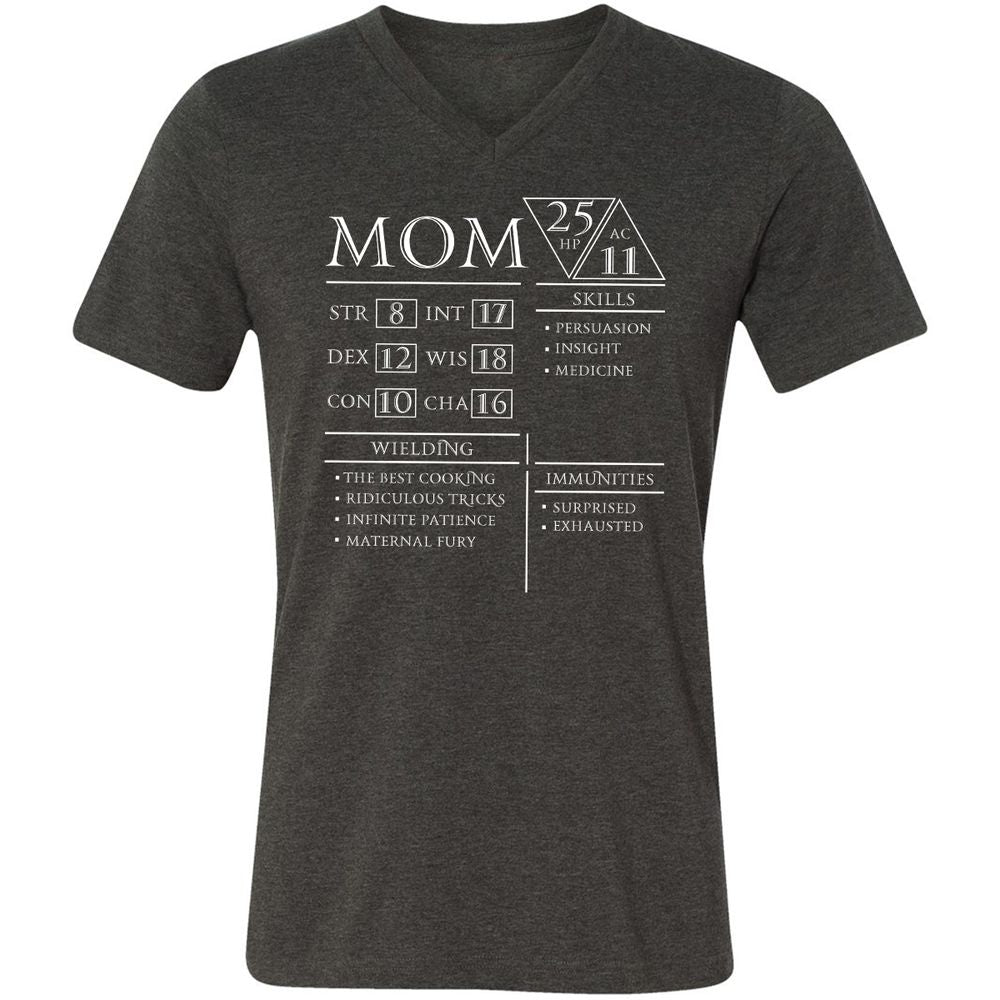 Unisex V-Neck T-Shirt - 5S7HEB3K - Dark Grey Heather - 8