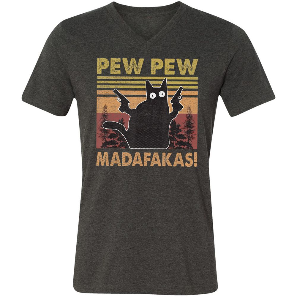 Unisex V-Neck T-Shirt - DM5L7SKW - Dark Grey Heather - 8