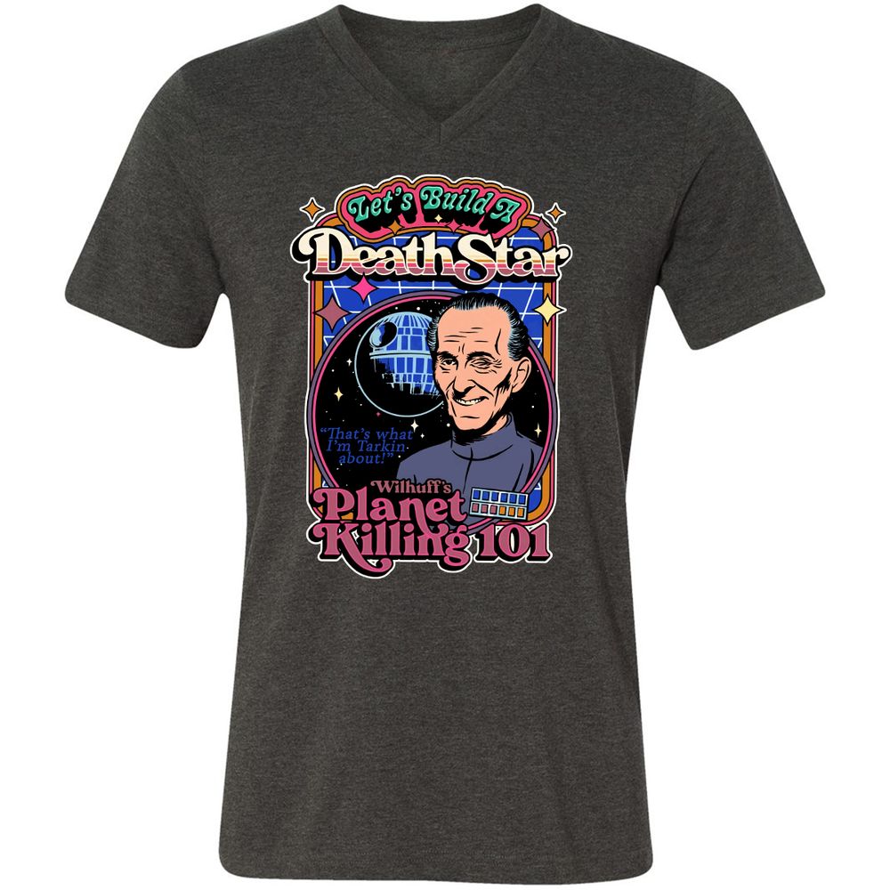 Unisex V-Neck T-Shirt - J1694VJK - Dark Grey Heather - 8