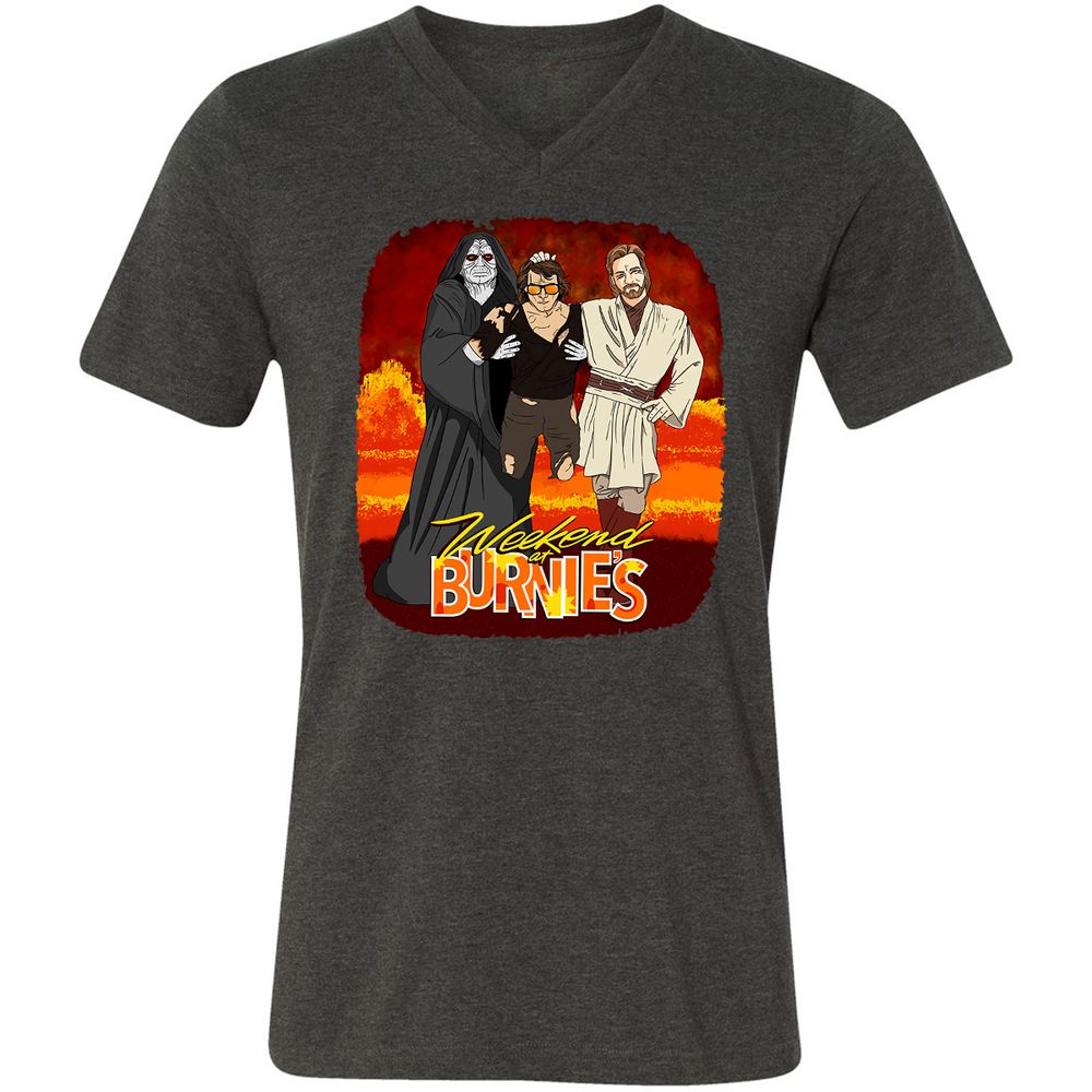 Unisex V-Neck T-Shirt - WW19K4FK - Dark Grey Heather - 8