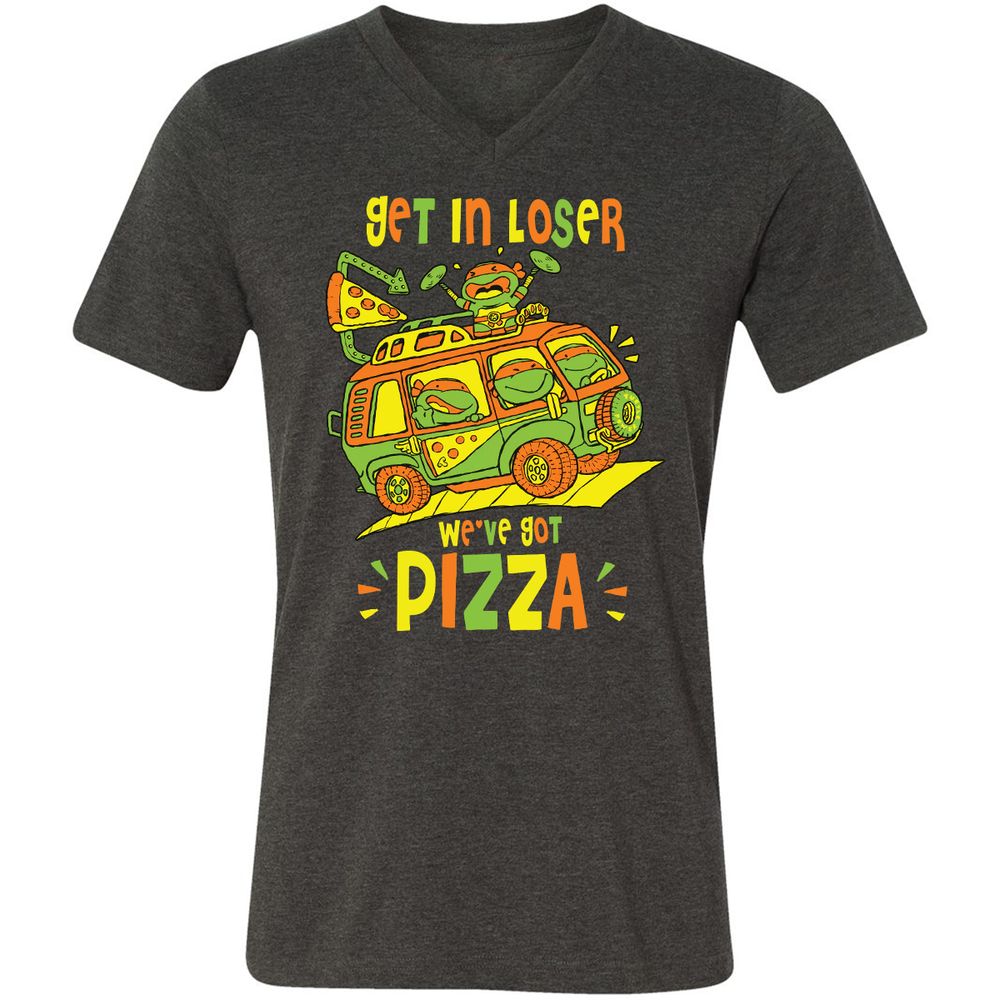 Unisex V-Neck T-Shirt - JACFERP9 - Dark Grey Heather - 8