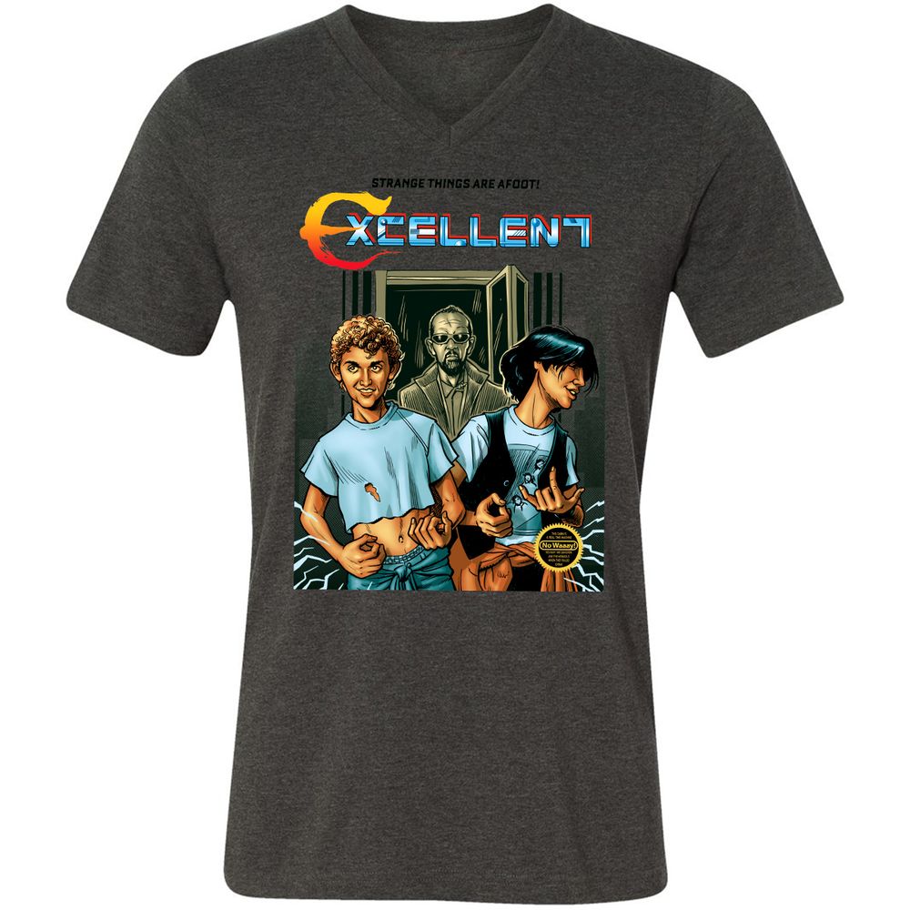 Unisex V-Neck T-Shirt - CN2T6CY1 - Dark Grey Heather - 8