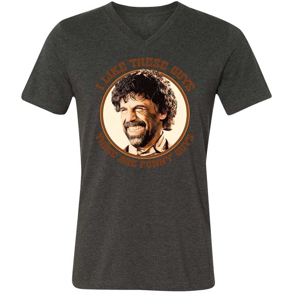 Unisex V-Neck T-Shirt - 9W21RDVR - Dark Grey Heather - 8