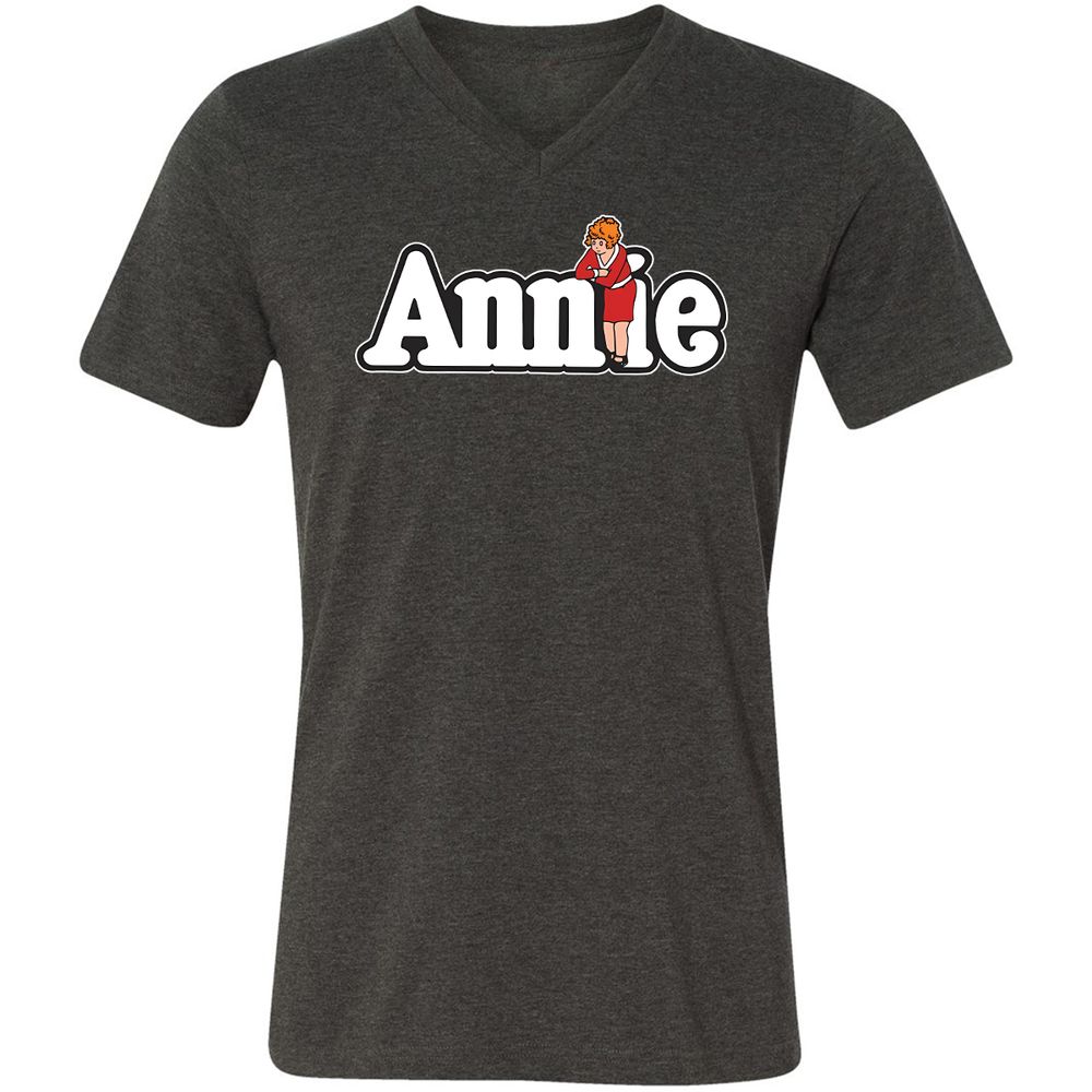 Unisex V-Neck T-Shirt - NQG1NV8N - Dark Grey Heather - 8