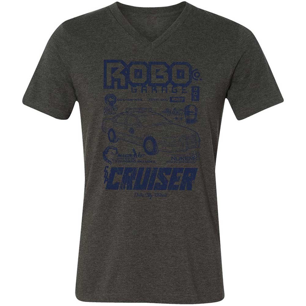 Unisex V-Neck T-Shirt - FU7SPXAV - Dark Grey Heather - 8