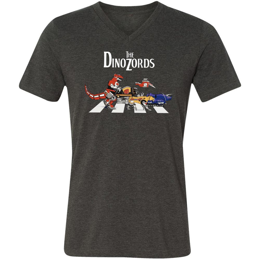 Unisex V-Neck T-Shirt - R5CUXNZS - Dark Grey Heather - 8