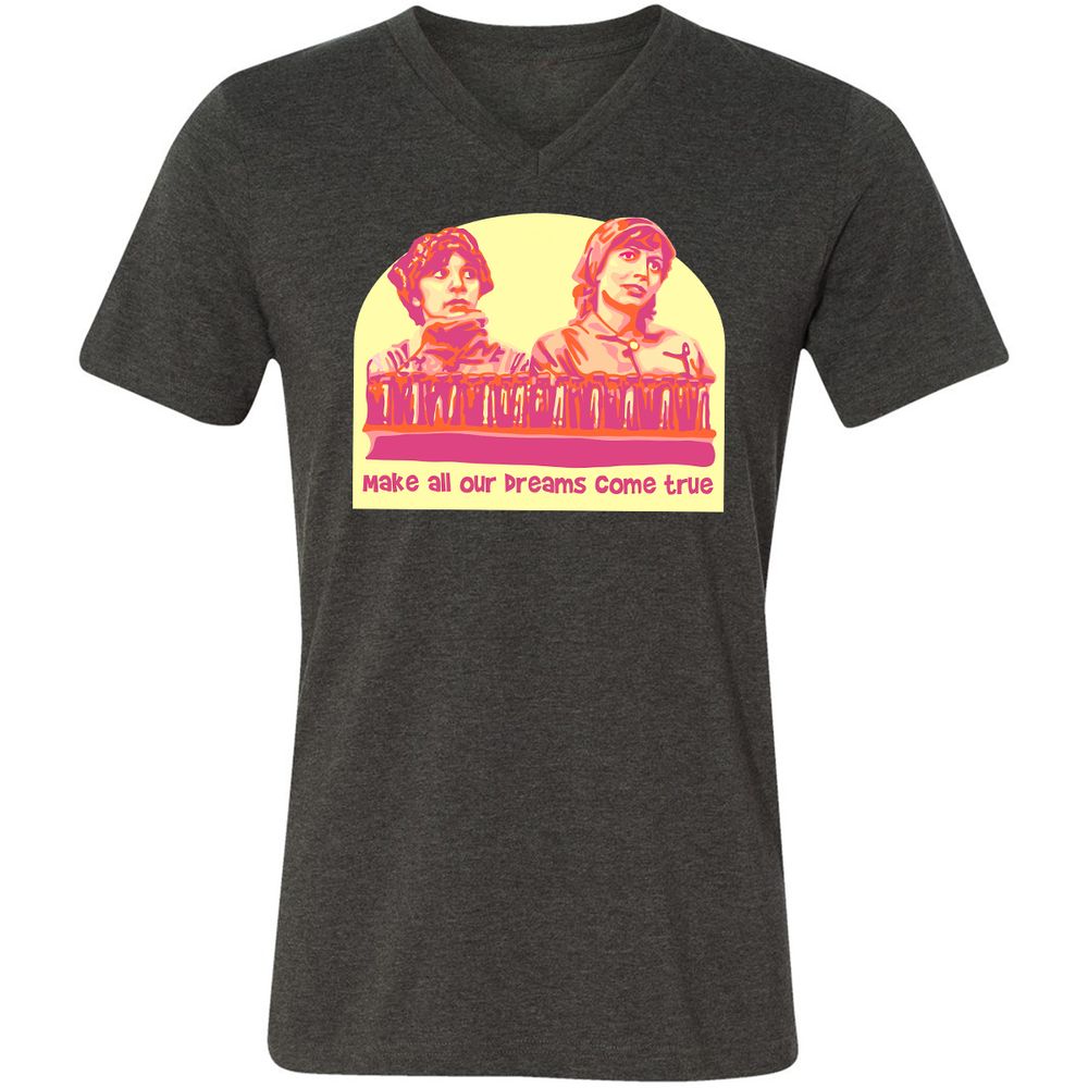 Unisex V-Neck T-Shirt - 3KA91UEZ - Dark Grey Heather - 8