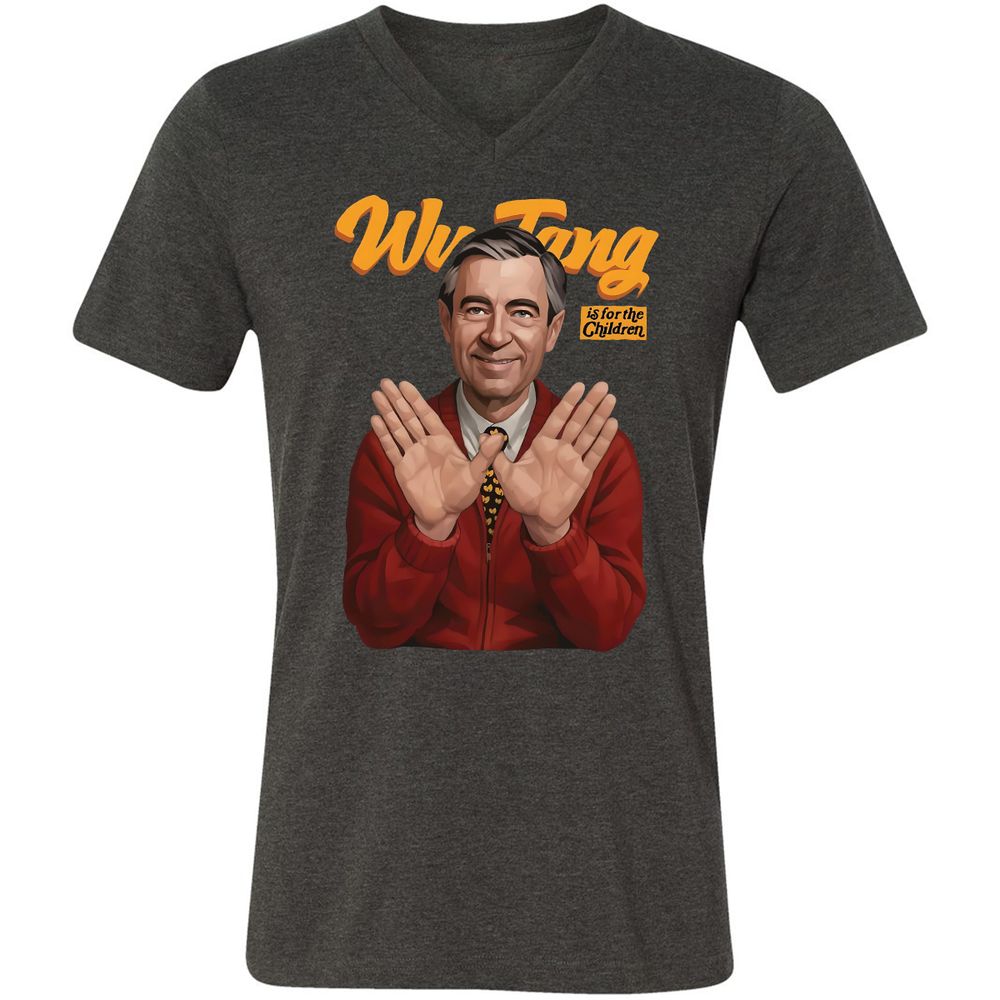 Unisex V-Neck T-Shirt - DML5SPNK - Dark Grey Heather - 8