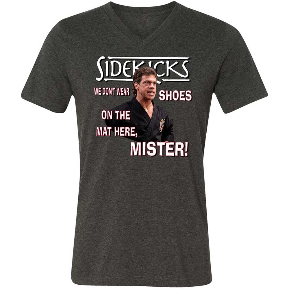 Unisex V-Neck T-Shirt - 8FS5PCCK - Dark Grey Heather - 8