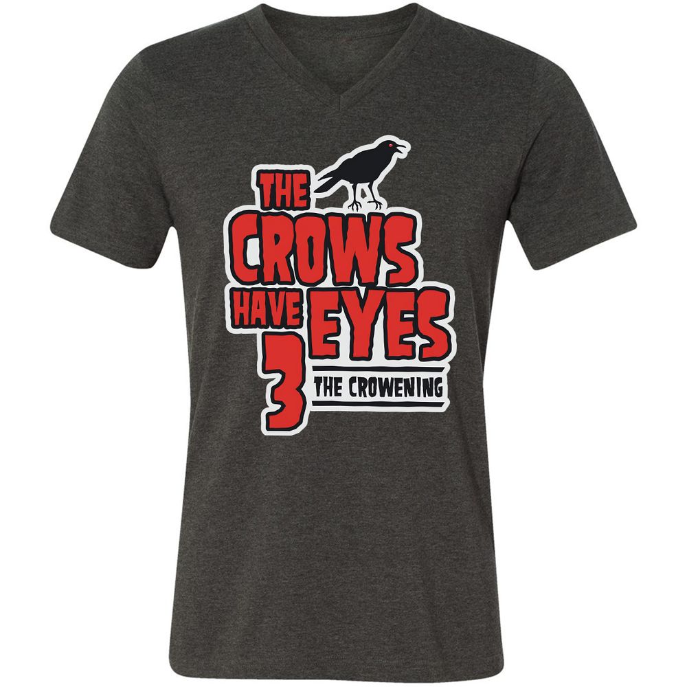 Unisex V-Neck T-Shirt - 3YDFUNKJ - Dark Grey Heather - 8