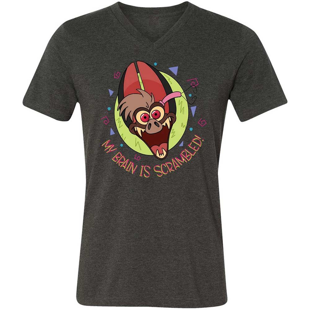 Unisex V-Neck T-Shirt - 5DGU18T5 - Dark Grey Heather - 8
