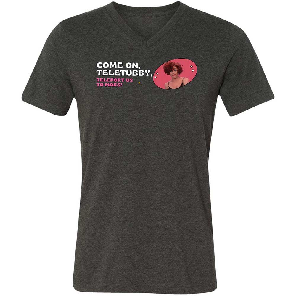 Unisex V-Neck T-Shirt - EJ596PX6 - Dark Grey Heather - 8
