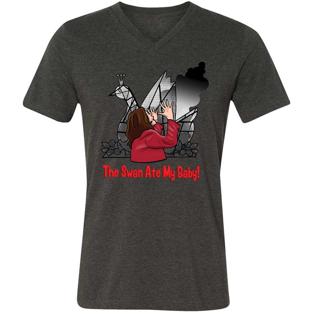 The Swan Ate My Baby - Dark Grey Heather - 8