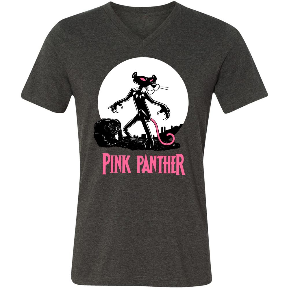 Unisex V-Neck T-Shirt - WQ7S88AN - Dark Grey Heather - 8