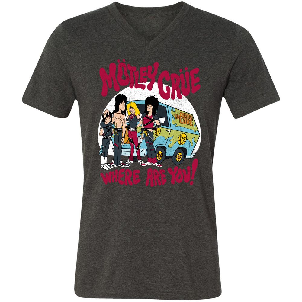 Unisex V-Neck T-Shirt - 33NDJVUP - Dark Grey Heather - 8