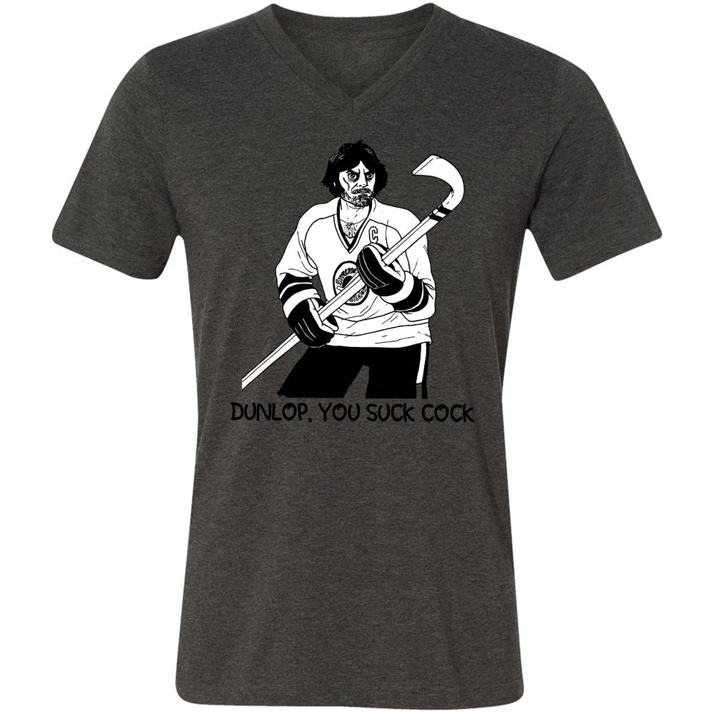 Unisex V-Neck T-Shirt - 9N6CDA4T - Dark Grey Heather - 8