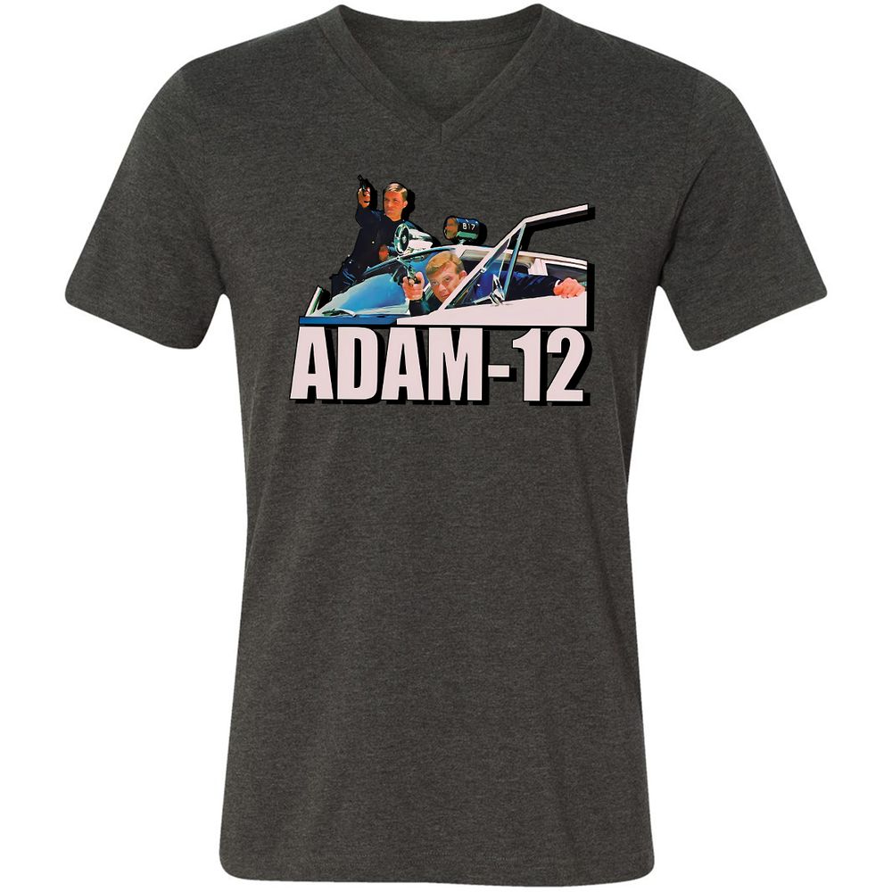 Unisex V-Neck T-Shirt - 64ECNBFA - Dark Grey Heather - 8