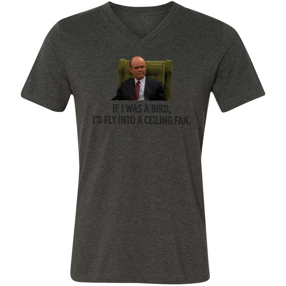 Unisex V-Neck T-Shirt - GWV24G7F - Dark Grey Heather - 8