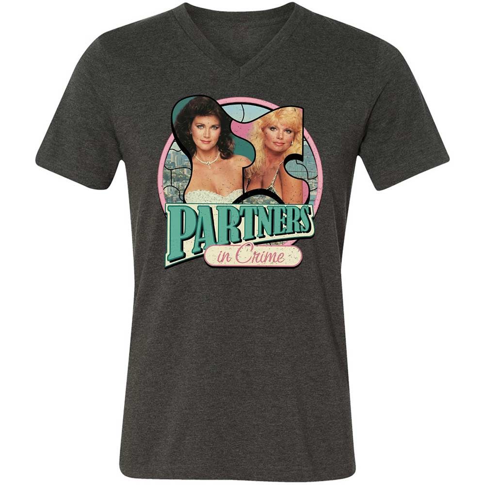 Unisex V-Neck T-Shirt - WBL6W3FH - Dark Grey Heather - 8