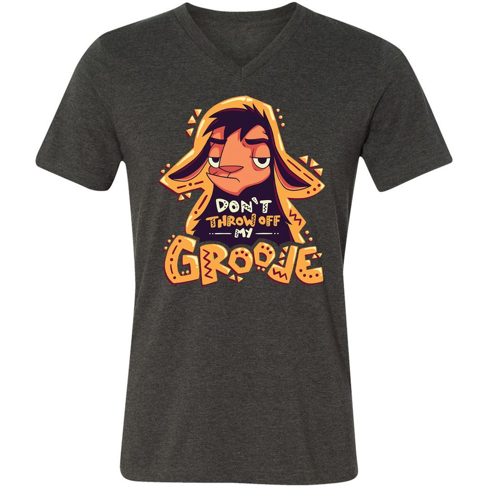 Unisex V-Neck T-Shirt - HTN2R35X - Dark Grey Heather - 8