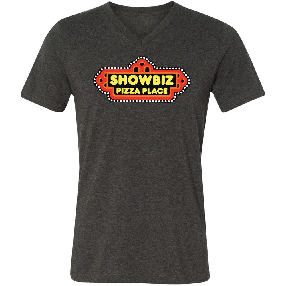 Unisex V-Neck T-Shirt - CNWXB6JX - Dark Grey Heather - 8