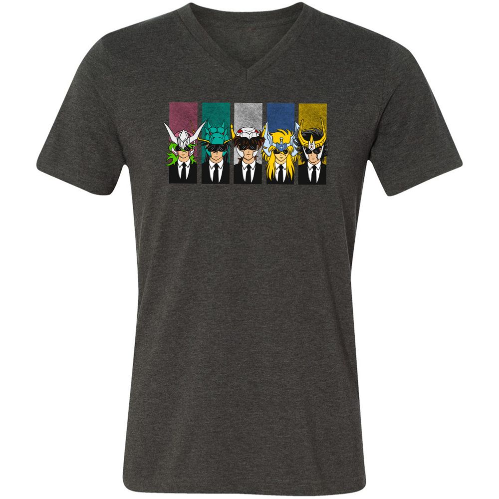 Unisex V-Neck T-Shirt - UG8762HX - Dark Grey Heather - 8