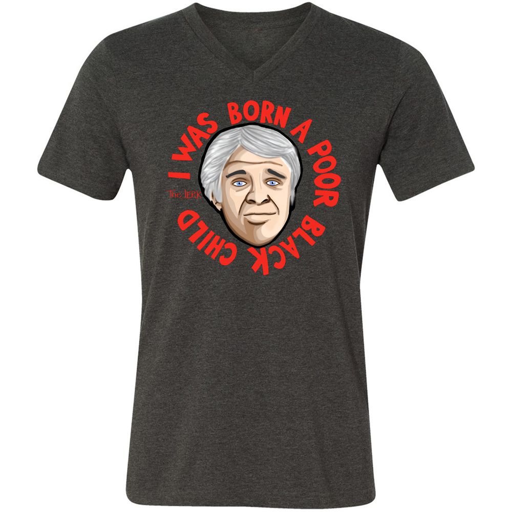 Unisex V-Neck T-Shirt - 22MMA1SP - Dark Grey Heather - 8