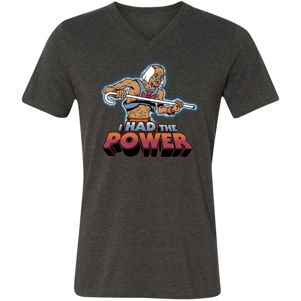 Unisex V-Neck T-Shirt - ZM6RUJN3 - Dark Grey Heather - 8