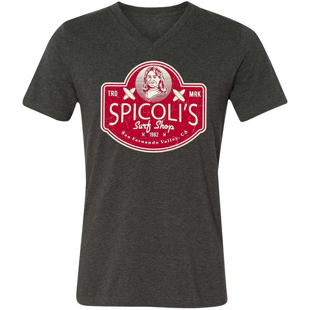 Unisex V-Neck T-Shirt - 4MSCTSRV - Dark Grey Heather - 8