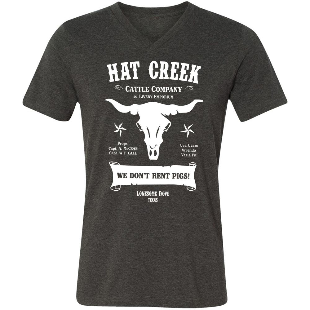 Unisex V-Neck T-Shirt - 5ENF3MHS - Dark Grey Heather - 8
