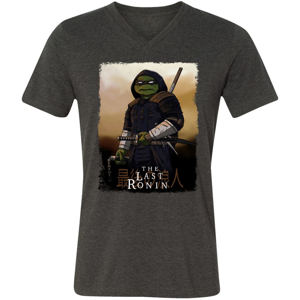 Unisex V-Neck T-Shirt - E2UE1HBU - Dark Grey Heather - 8