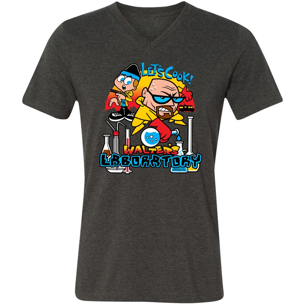 Unisex V-Neck T-Shirt - 29PZUUCS - Dark Grey Heather - 8
