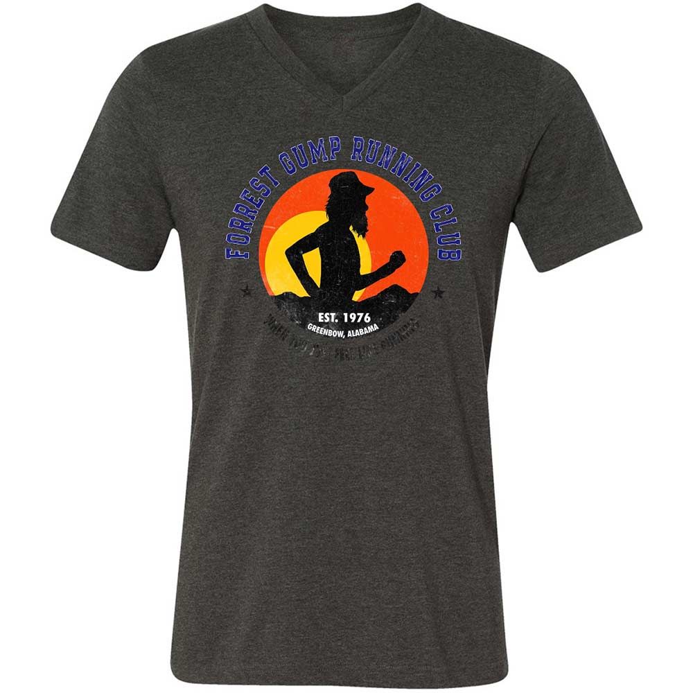 Unisex V-Neck T-Shirt - 5VK5WPBD - Dark Grey Heather - 8