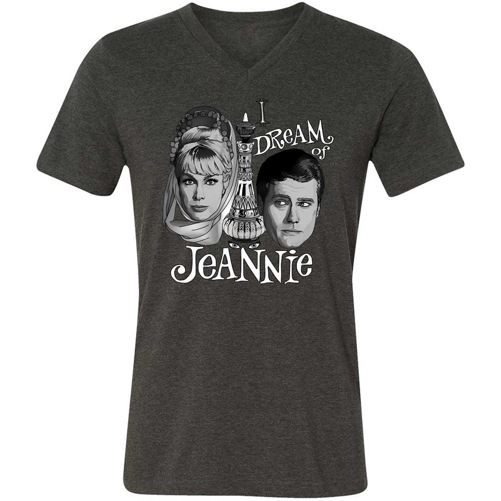 Unisex V-Neck T-Shirt - MGXZH87T - Dark Grey Heather - 8