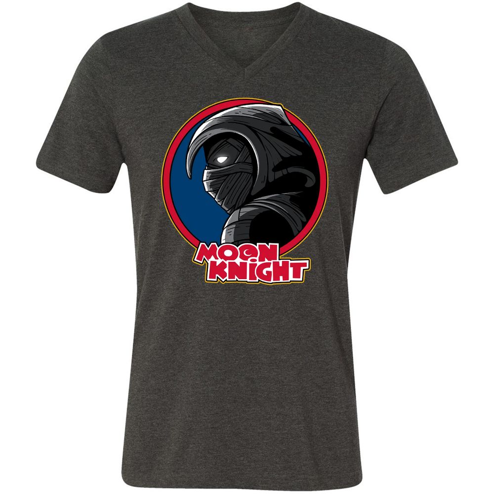 Unisex V-Neck T-Shirt - JK8B38EV - Dark Grey Heather - 8