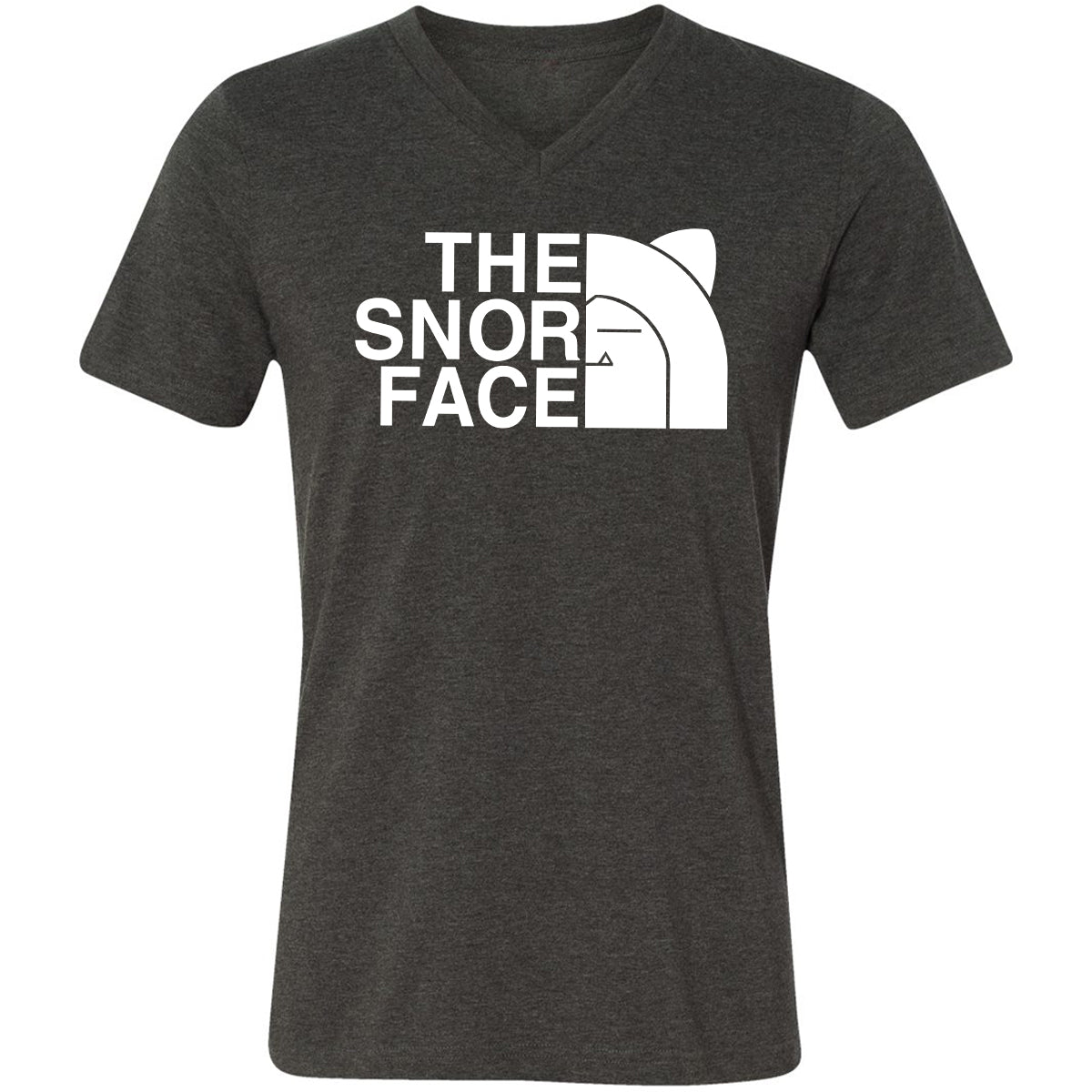 Unisex V-Neck T-Shirt - FAS2J8HA - Dark Grey Heather - 8