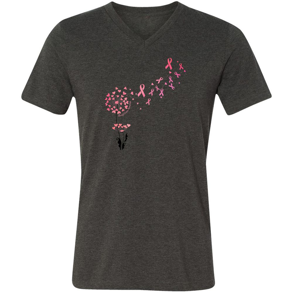 Unisex V-Neck T-Shirt - 7TV9PNH8 - Dark Grey Heather - 8