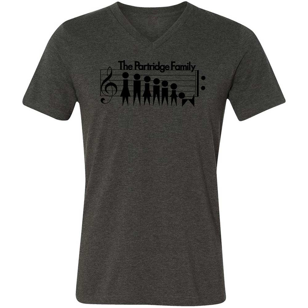 Unisex V-Neck T-Shirt - H9YLNGF9 - Dark Grey Heather - 8