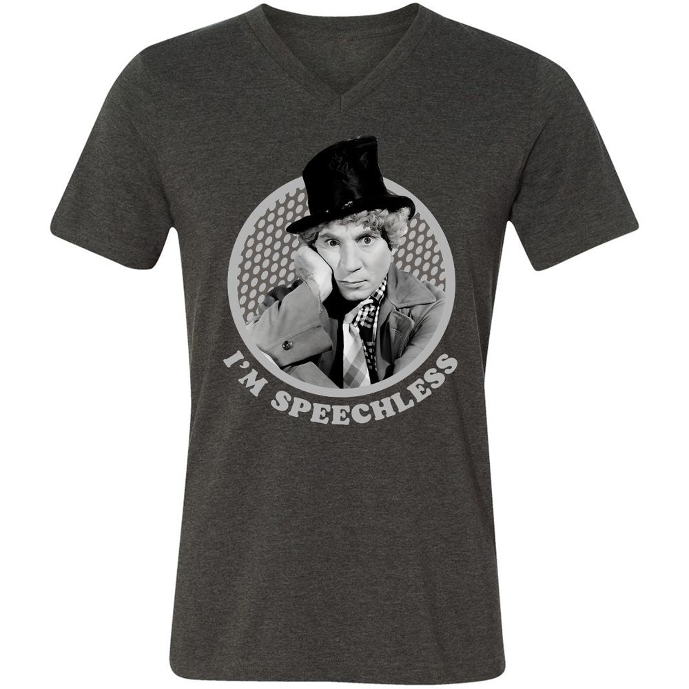 Unisex V-Neck T-Shirt - UAQAQ6A5 - Dark Grey Heather - 8