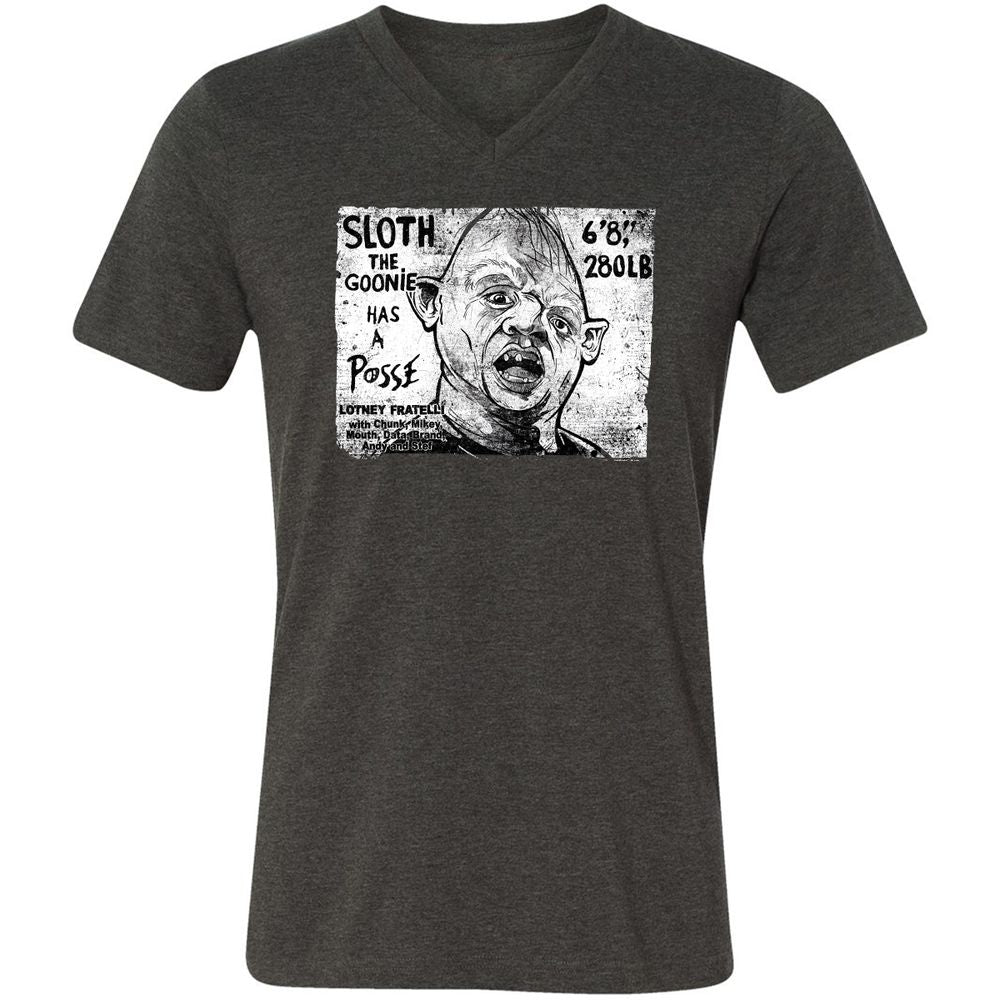 Unisex V-Neck T-Shirt - A78M4RF1 - Dark Grey Heather - 8