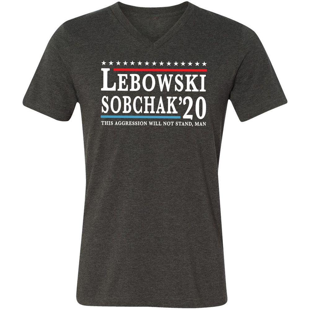 Unisex V-Neck T-Shirt - MV4JAR2U - Dark Grey Heather - 8