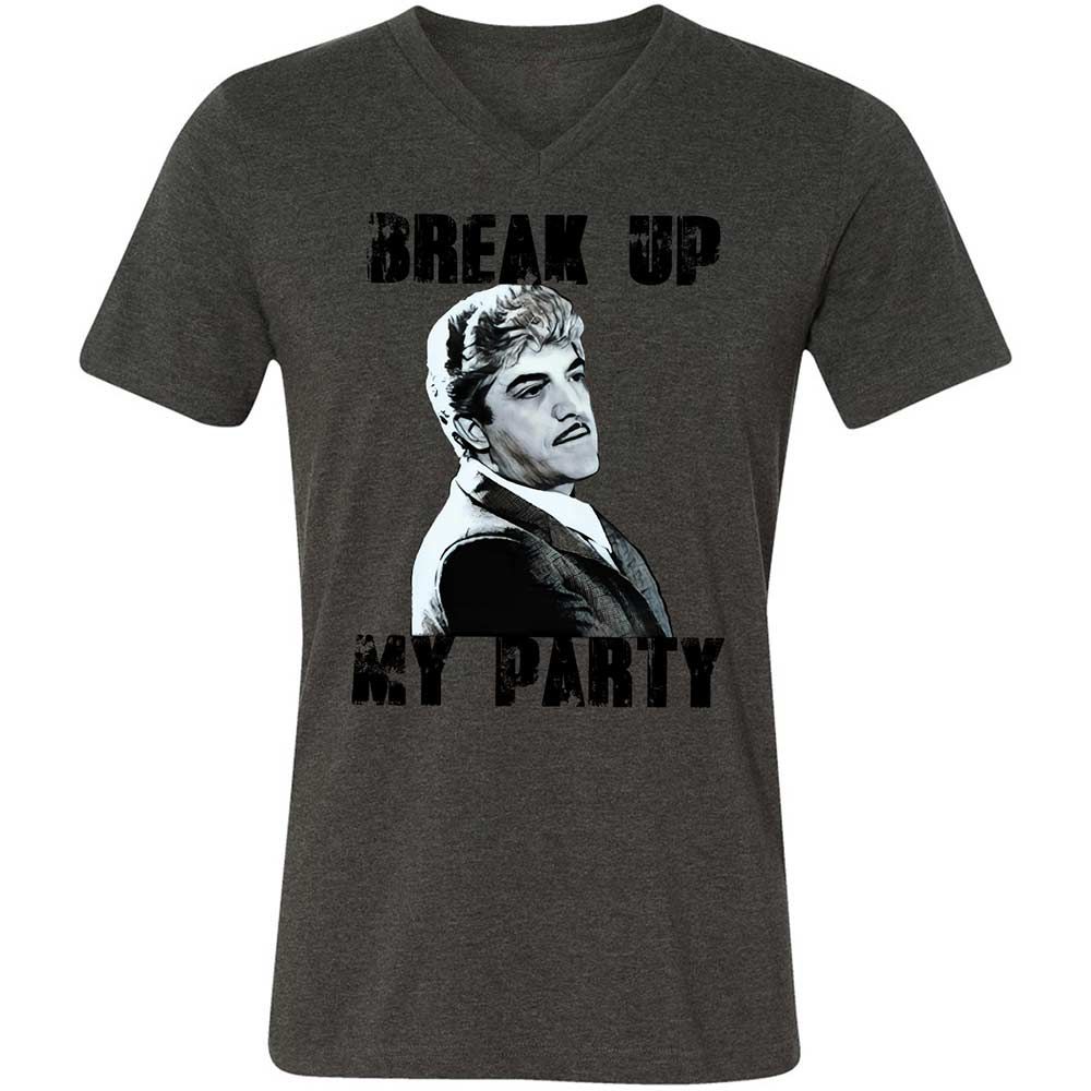 Unisex V-Neck T-Shirt - C1PTR55T - Dark Grey Heather - 8