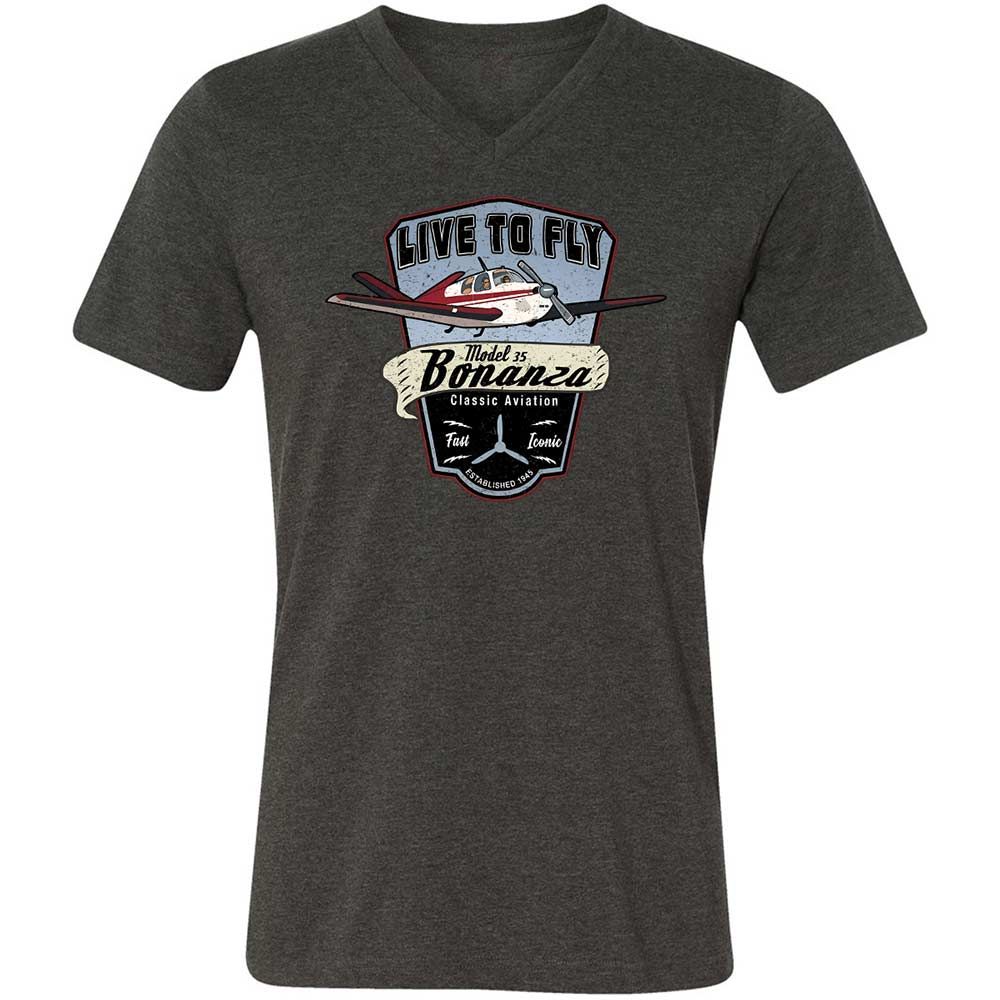 Beechcraft Model 35 Bonanza, 40s, v35 - Dark Grey Heather - 8