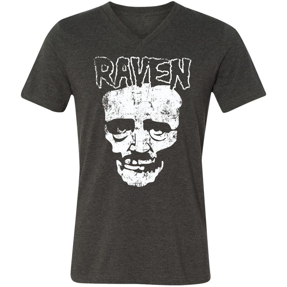 Unisex V-Neck T-Shirt - VULVSWAK - Dark Grey Heather - 8