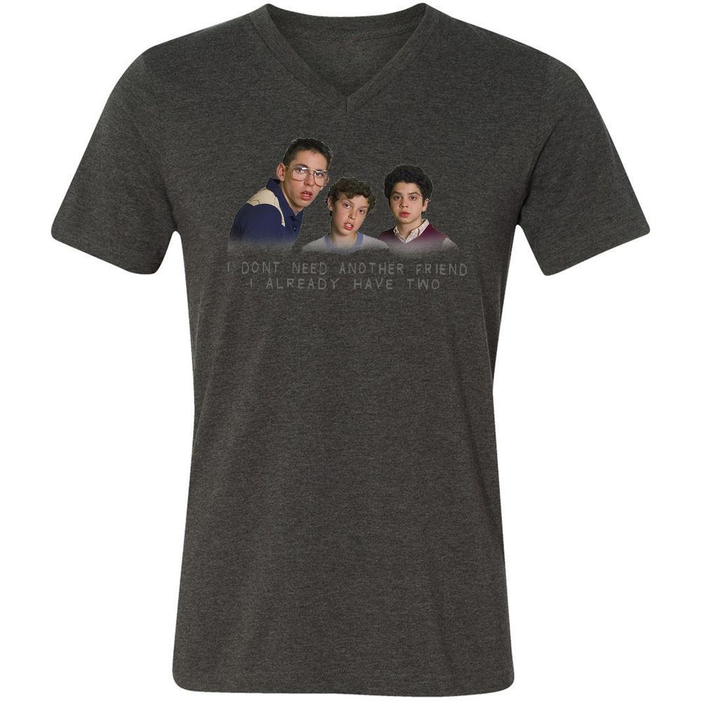 Unisex V-Neck T-Shirt - PSJHRQ13 - Dark Grey Heather - 8